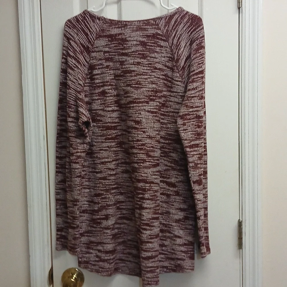 OLD NAVY SCOOP NECK BROWN/CREAM LONG SLEEVED SWEATER SIZE XL